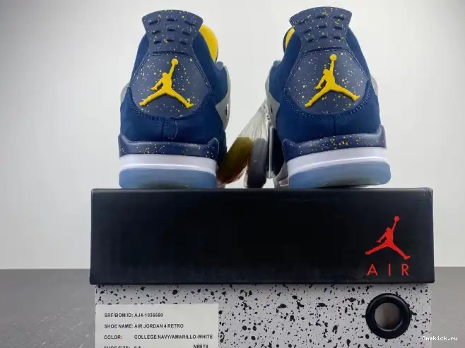 One Kick Michigan Jordan 4 Retro Air AJ4-1036660 (PE) 0624
